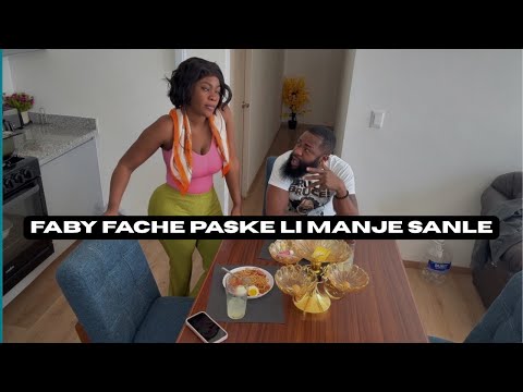 FABY IS ANGRY BECAUSE HE MADE THE FOOD DIRTY