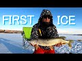 Video Thumbnail for Buffalo Pound Lake First Ice 2020, Fishing For Perch and Pike In Saskatchewan