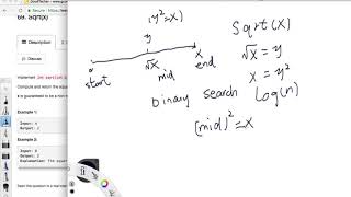 YouTube video 'LeetCode Tutorial 69. Sqrt(x)'