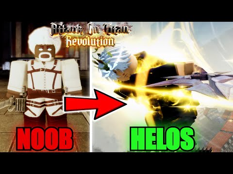 Going From Noob To Mythical HELOS Family In Attack on Titan Revolution...(Roblox)