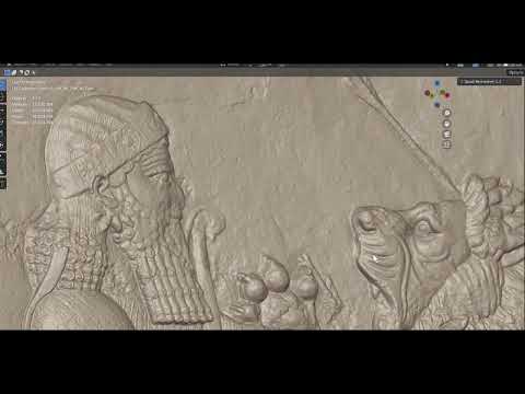 Ashurbanipal Lion Hunt High Resolution 3D Scan