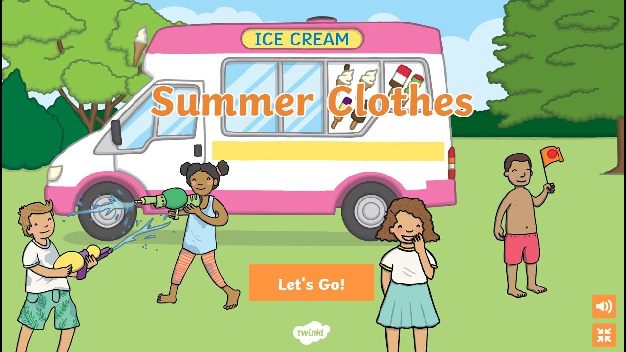 Twinkl Go! - Summer Clothes Word Search Clip