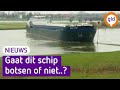 Dit schip maakt een riskante draai