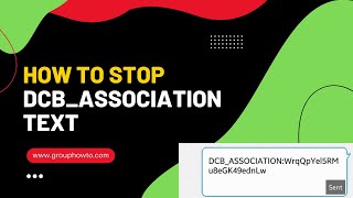 How to Stop Dcb_Association Text Message in 2024