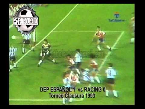 Deportivo Español 1 vs Racing 0 Clausura 1993 FUTBOL RETRO TV