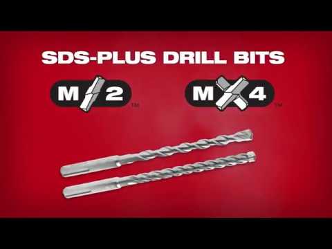 Milwaukee® Tool SDS-Plus MX4 and M2 drill bits