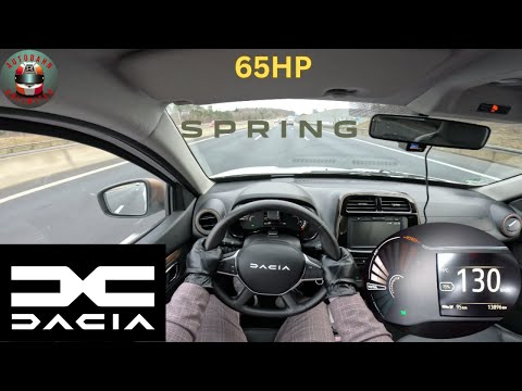 Dacia Spring || 65HP || TOP SPEED on german Auotbahn