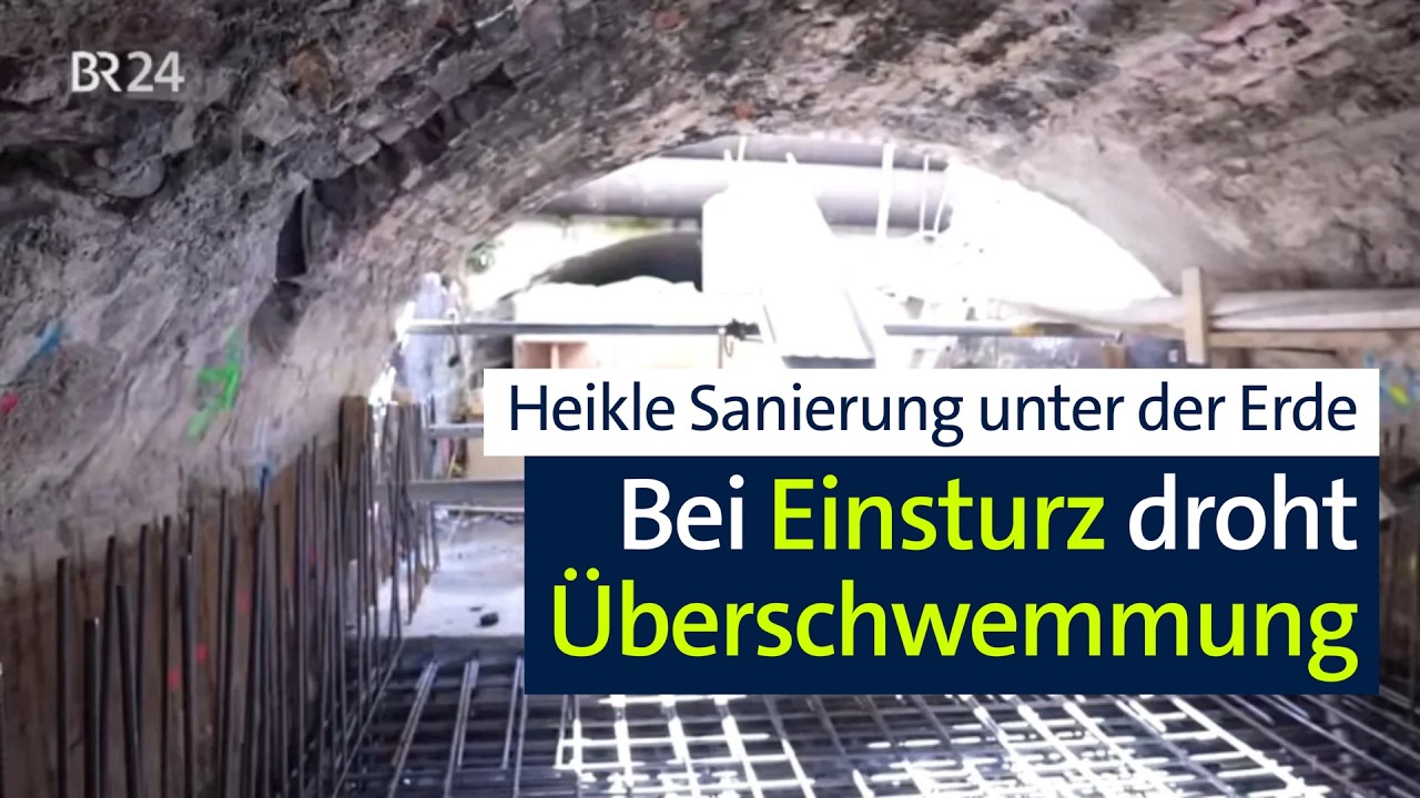 Historische Wasserläufe unter Jahrhundert-Gebäuden müssen saniert werden | Abendschau | BR24