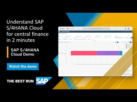 Discover SAP S/4HANA Cloud for Central Finance | Overview Demo