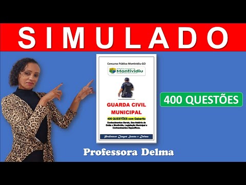 SAIU GALERA! O SIMULADO PARA GCM  DE MONTIVIDIU-GO/Prof. DELMA E CHAGAS