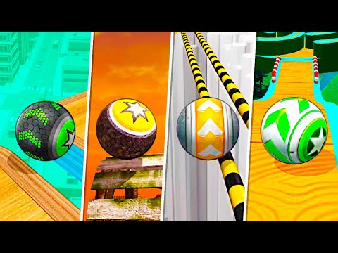 Going Balls vs Sky Rolling Balls vs GyroSphere Trials vs Rollance - Squid Race - Who Would Win?