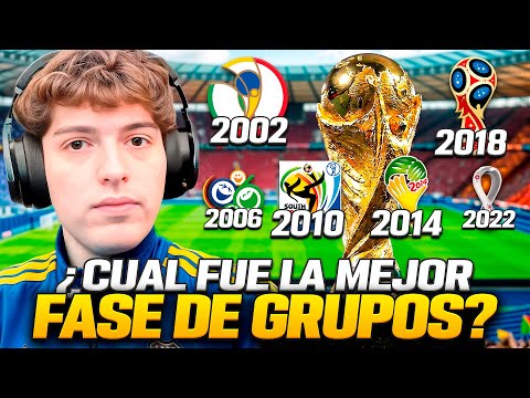 ¿CUAL FUE LA MEJOR FASE DE GRUPOS DE LOS MUNDIALES DEL SIGLO? (2002, 2006, 2010, 2014, 2018 y 2022)