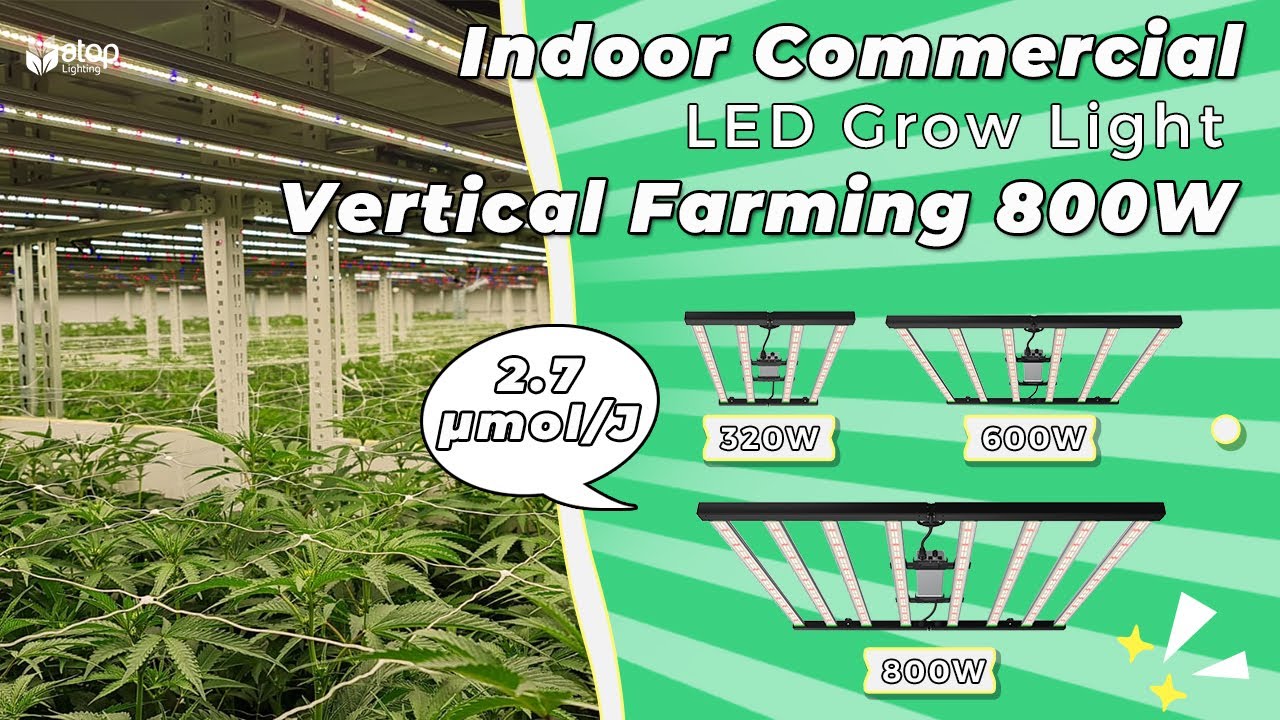 600W Commercial Grow Light, 2.8μmol/J Indoor Cannabis SPYDR Bars Type LED, SAMSUNG, OSRAM