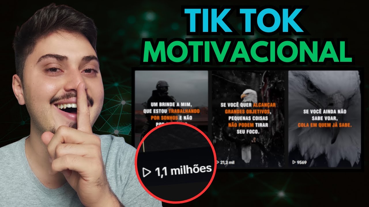 COMO CRIAR TIK TOK MOTIVACIONAL COM VÍDEOS ORIGINAIS E FAZER MILHÕES DE VIEWS (MONETIZA RÁPIDO)