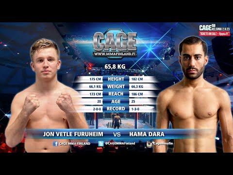CAGE 58: Vetle vs Dara  (Complete MMA Fight)