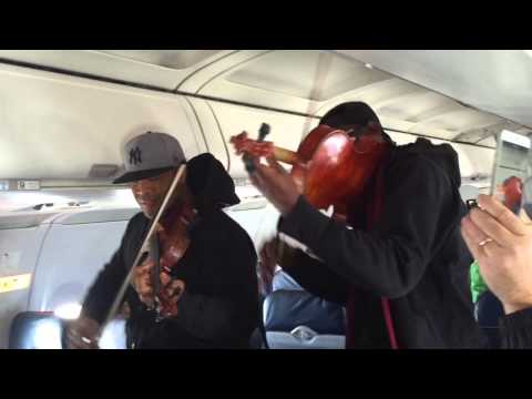 Surprise In-Flight Performance on US Airways by Black Violin