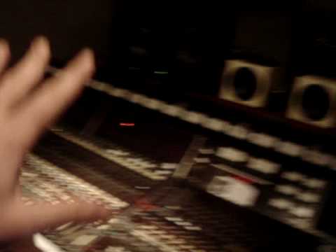 Rami Dearest in the studio wit Tom Biller recording 