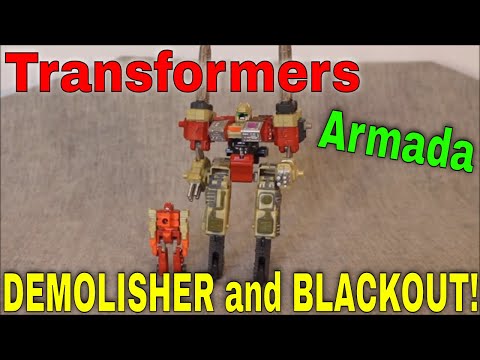 Transformers Armada Demolisher w/ Mini-con Blackout - GotBot True Review NUMBER 715