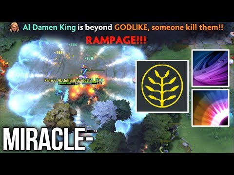 Miracle- Invoker 25 LVL RAMPAGE Talent Tree AOE Deafening Blast - Dota 2