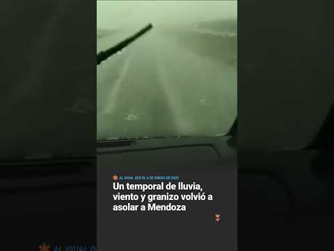 🌩️ Fuerte tormenta con granizo azotó Mendoza 🌩️  Una intensa tormenta con granizo de gran tamaño…