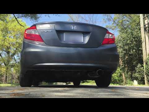 2012 Honda Civic LX with Borla S-Type Axle Back Exhaust Acceleration to 35mph.