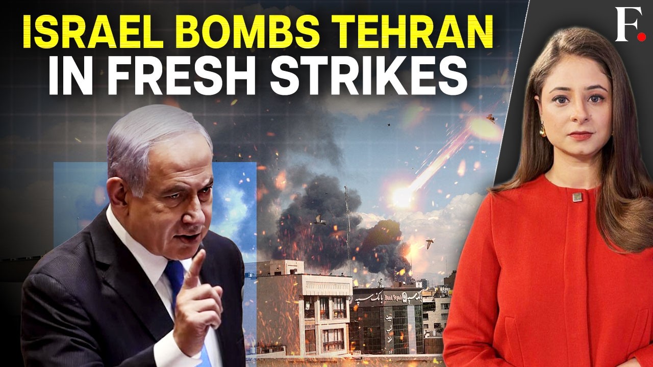 Israel Launches Fresh "Large-Scale Strikes" in the Heart of Tehran | Firstpost LIVE | N18G