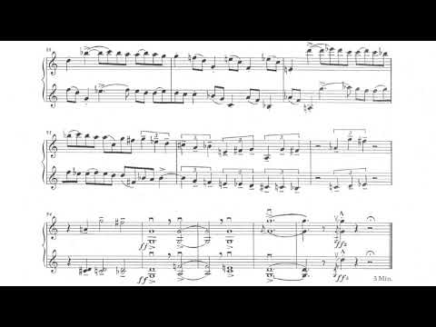 [Günter Raphael] Duo for Two Violins in G Minor Op.47 No.1 (Score-Video)