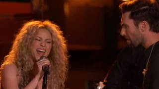 "THE VOICE" SHAKIRA, USHER, ADAM, BLAKE PERFORM "WITH A LITTLE HELP FROM MY FRIENDS" TOP 3 FINALS