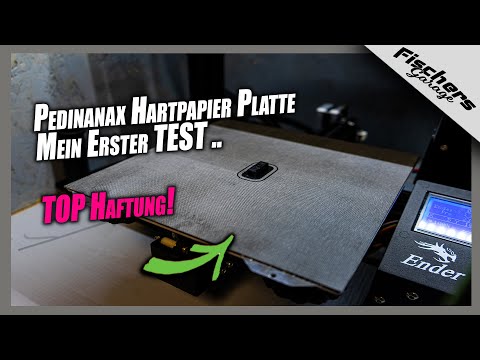 3D Printer | Pertinax Hartpapier Platte Mein erster Test Druck | Top Haftung