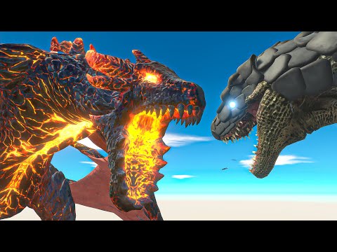 MEGA LAVA DRAGON vs UNITS - Animal Revolt Battle Simulator