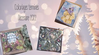 Coloriages terminés décembre 2022 - Finished pages