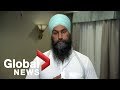 Jagmeet Singh delivers emotional reaction to Trudeau brownface photo