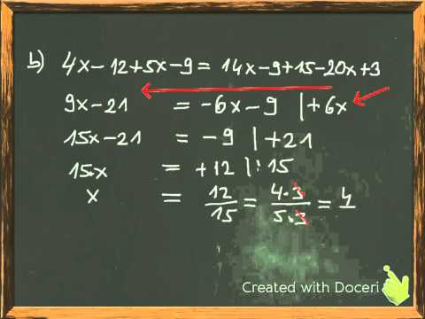 Terme und Gleichungen lösen -  Mit Beispielaufgaben