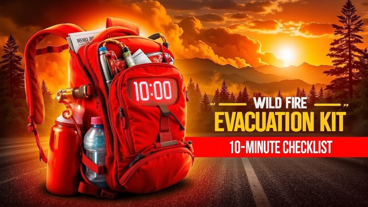 Wildfire Evacuation Kit — 10-Minute Go-Bag Checklist (Pack THIS!)