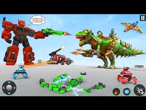 Dino Robot - Flying Bus Robot Tree Robot Transformation Games Android GamePlay