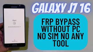 Galaxy J7 16 Frp Bypass Android 8 | Samsung SM-J710f/h/u Google Frp Unlock Without Pc