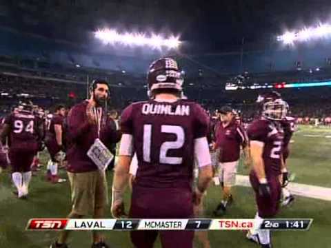 2012 Coupe Vanier Cup: Université Laval Rouge et Or vs McMaster University Marauders FULL
