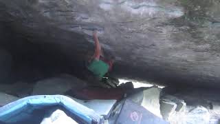 Video thumbnail of The left hand of Darkness, 8a/a+. Magic Wood