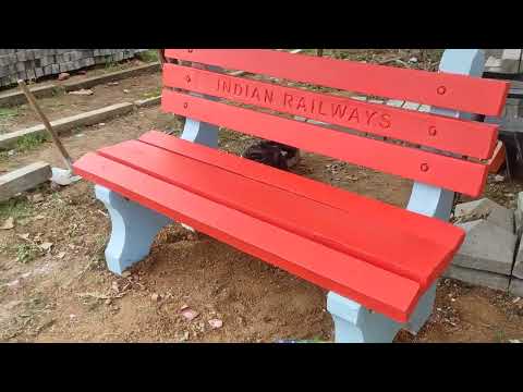 Rcc plank concrete benches, with back, size: 6 feet length
