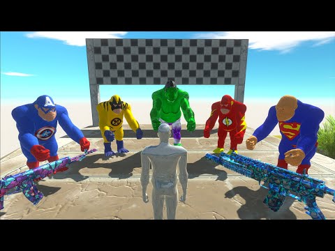 Superman King Kong Goro vs Team Fps Avatar Speed Race Championship Hunting Found Jurassic world ARBS
