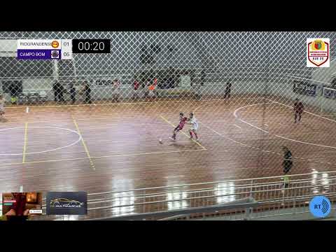 260726 - RIOGRANDENSE 1 X 5 CAMPO BOM -  GAÚCHÃO DE FUTSAL SUB 20 - RIO GRANDE RS