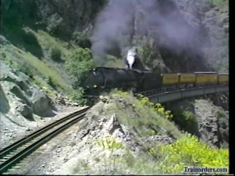 Steam Railroad Series 114 - UP 3985 5-29-1993 NB, Cutler Dam, Utah