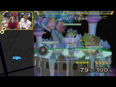 Mass Madness 26 SSBM - bonfire10 (Sheik) vs. HoG | Tiramisu - Melee WQF