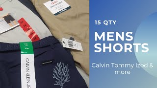 15 Qty MEN'S  SHORTS - CALVIN KLEIN TOMMY HILFIGER IZOD