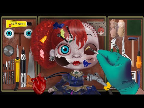 ASMR 파피 플레이타임 저주에 걸린 인형 수리하기 | 인형 복구 작업 | Poppy Playtime Animation Cursed Doll Repair | Huggy Wuggy