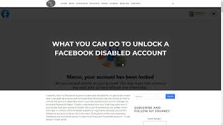 HOW I MANAGED TO UNLOCK MY FACEBOOK DISABLE ACCOUNT WITHOUT CONTACTING FACEBOOK SUPPORT