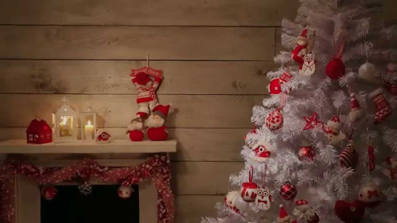 Come addobbare l'albero di Natale 2014: bianco e rosso