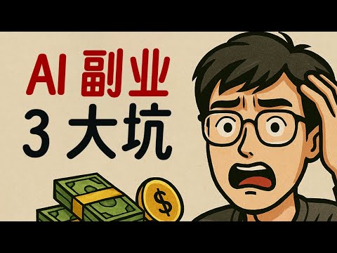 Thumbnail for AI 副业3大坑，为什么普通人赚不了这个钱？