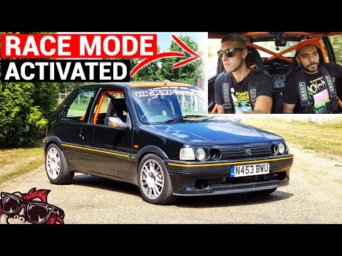 🐒 BUDGET ROCKET! MODIFIED PEUGEOT 106 XSI HOT HATCH REVIEW