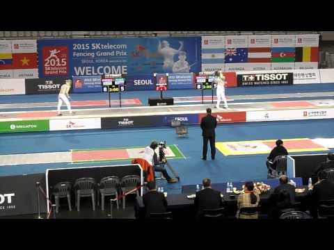 15.03.29 T04 KHARLAN Olga(UKR) vs VELIKAYA Sofya(RUS) - 2015 Seoul Fencing WS Grand Prix